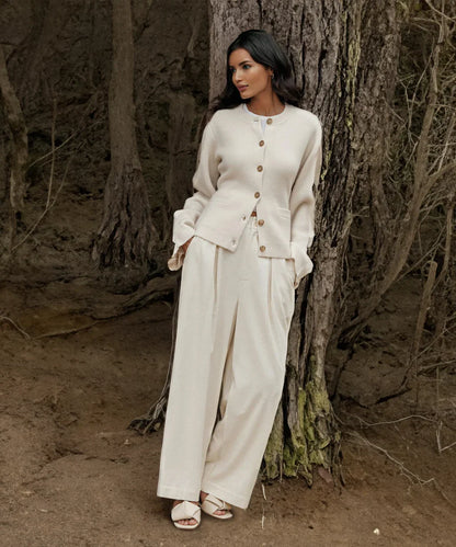 Birgit | Damen Knopf-Front Strickcardigan