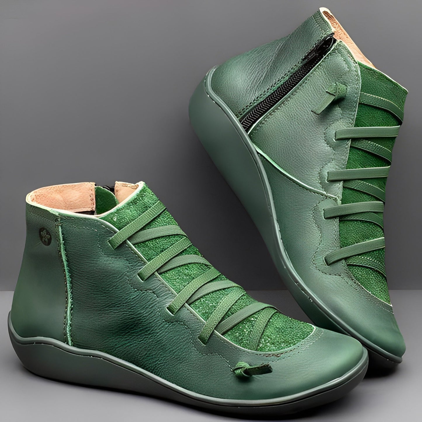 Doris | Damen Winter Schnürstiefel aus Leder
