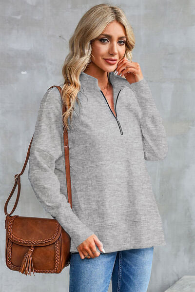 Klara | Damen Winter Zip-Up Pullover