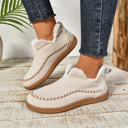 Isabella | Damen Winter Slip-On Fellstiefel