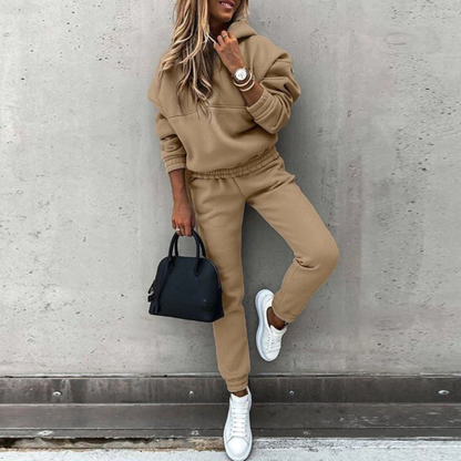 Stefanie | Damen Lässiges Hoodie- und Jogger-Set