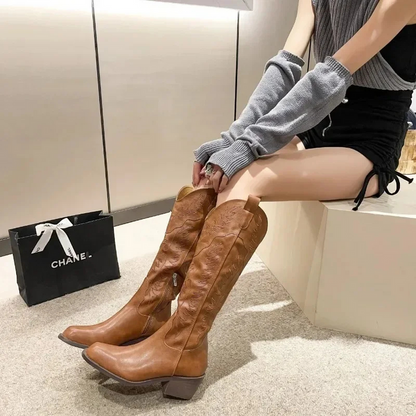 Viola | Damen Winter Knielange Stiefel