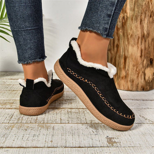 Isabella | Damen Winter Slip-On Fellstiefel