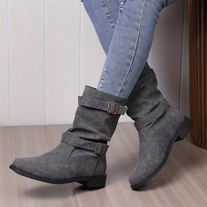 Viola | Damen Winter Stiefeletten mit Schnallen