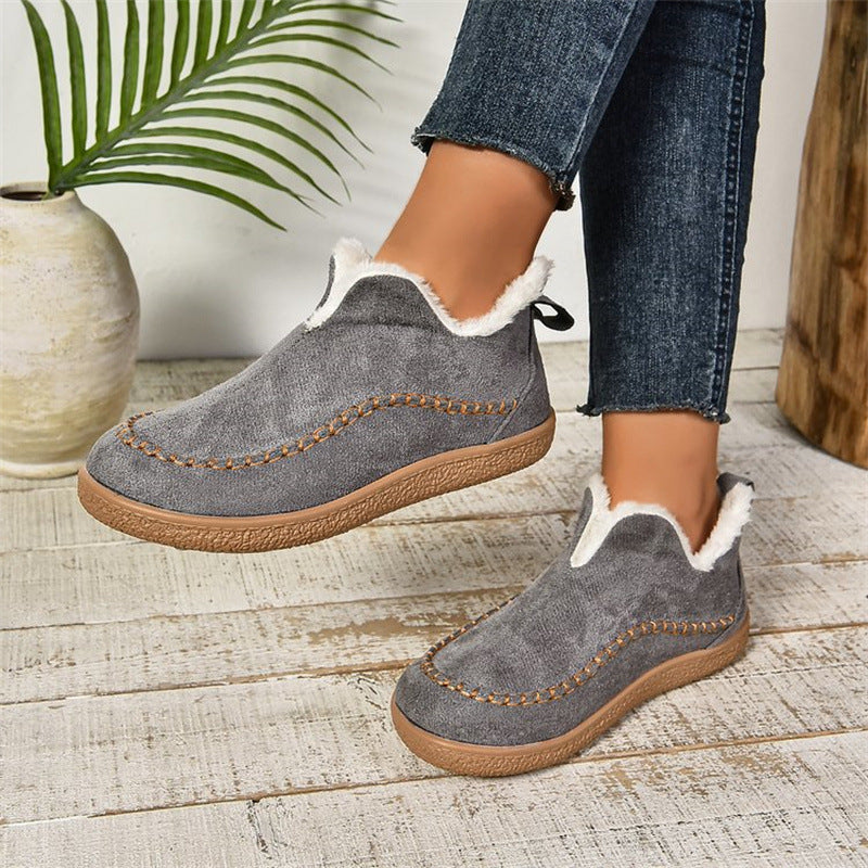 Isabella | Damen Winter Slip-On Fellstiefel