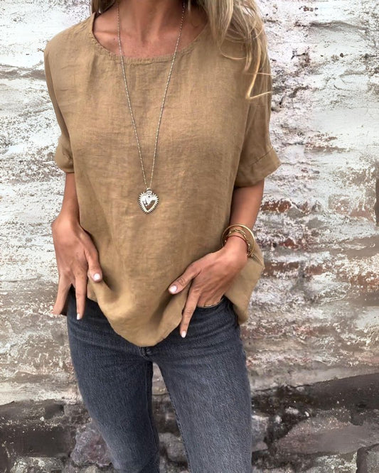 Felicia | Damen Sommerbluse mit Lockere Passform