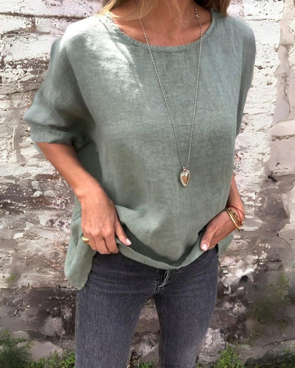 Felicia | Damen Sommerbluse mit Lockere Passform