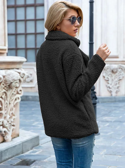 Laura | Damen Warmer Teddy-Mantel für den Winter