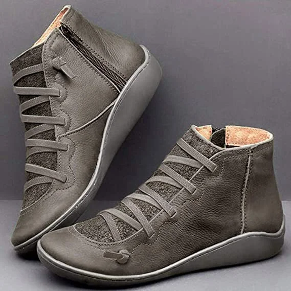 Doris | Damen Winter Schnürstiefel aus Leder