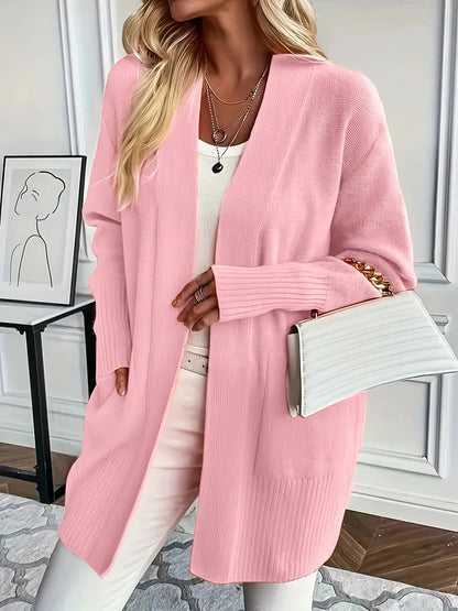 Viviane | Damen Gemütlicher Winter Cardigan mit offener Front