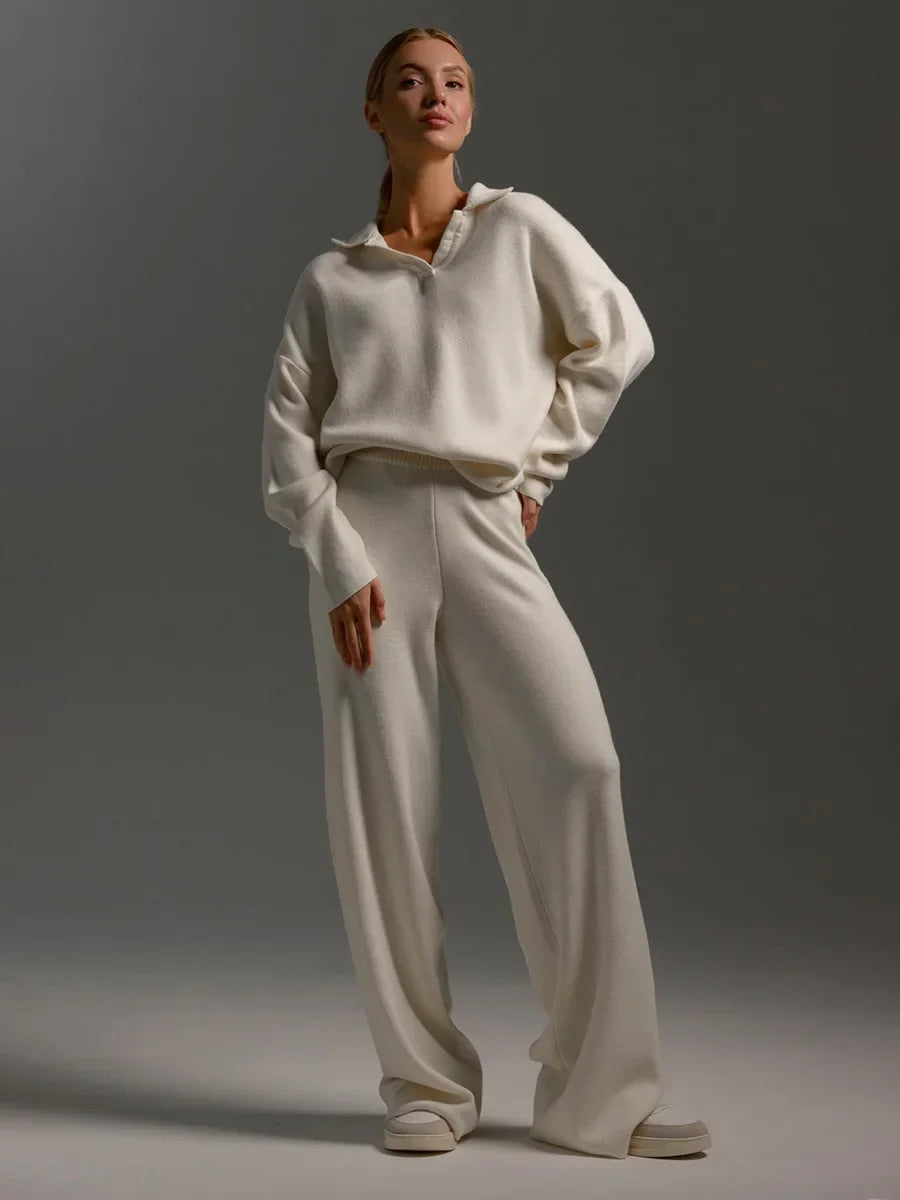 Leonie | Damen Gemütliches Winter Relaxed Strick Set