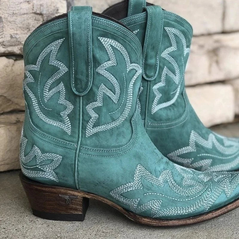 Franziska | Damen Klassische Kurzschaft-Cowboystiefel
