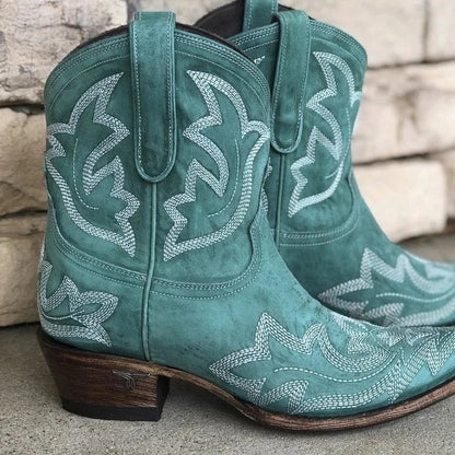 Franziska | Damen Klassische Kurzschaft-Cowboystiefel