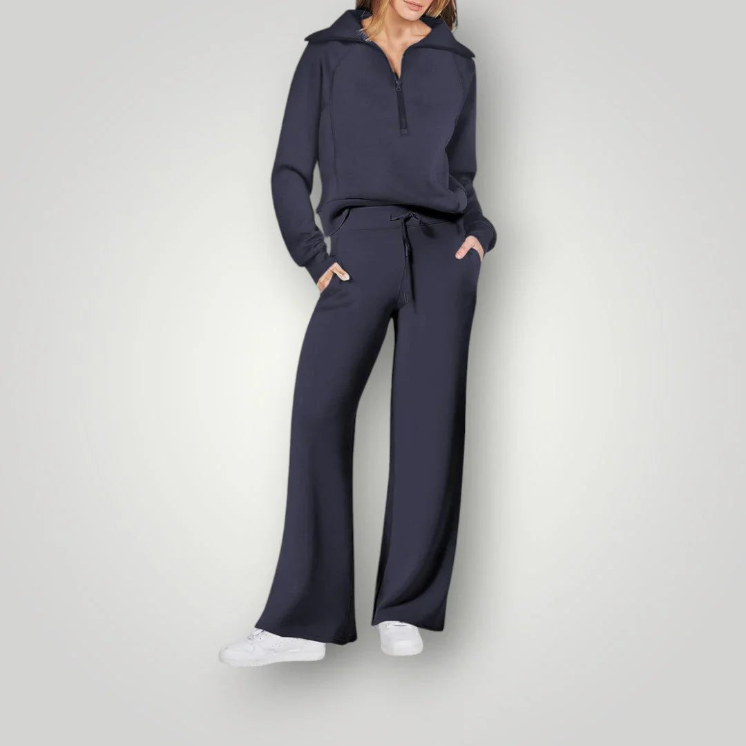 Leonie | Damen Lässiges Winter-Trainingsanzug Set