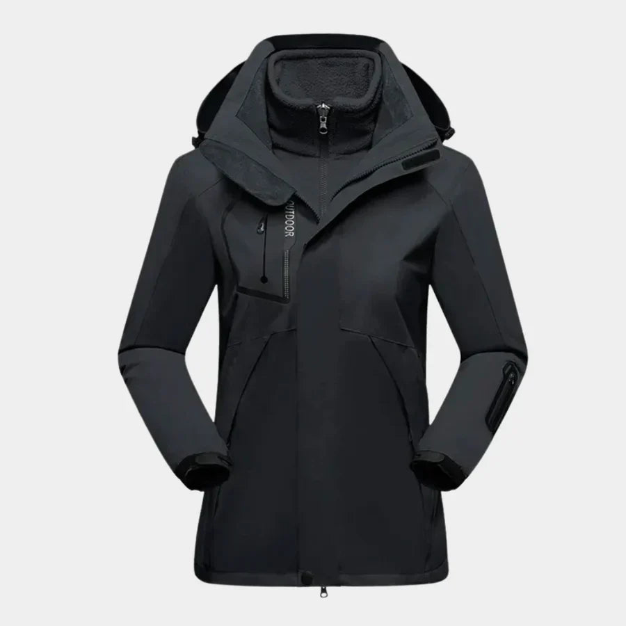 Annika | Damen Winter Outdoorjacke mit Kapuze