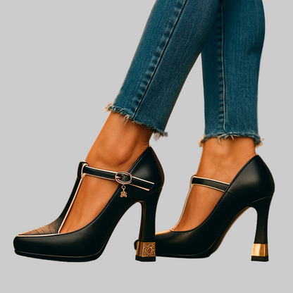 Andrea | Damen Klassische High Heels mit Spitzkappe