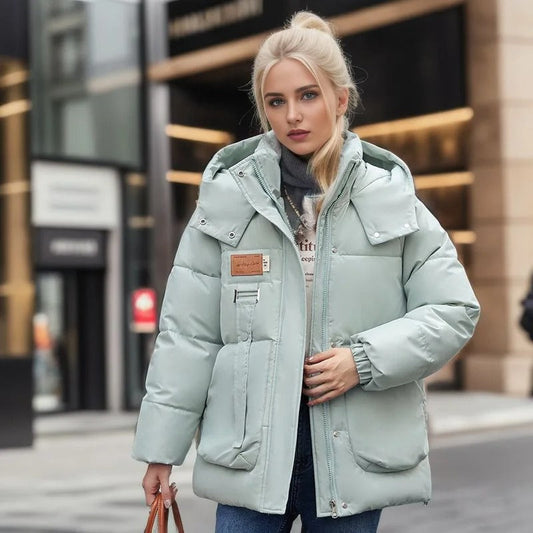 Carolin | Damen-Winter-Steppjacke mit Kapuze