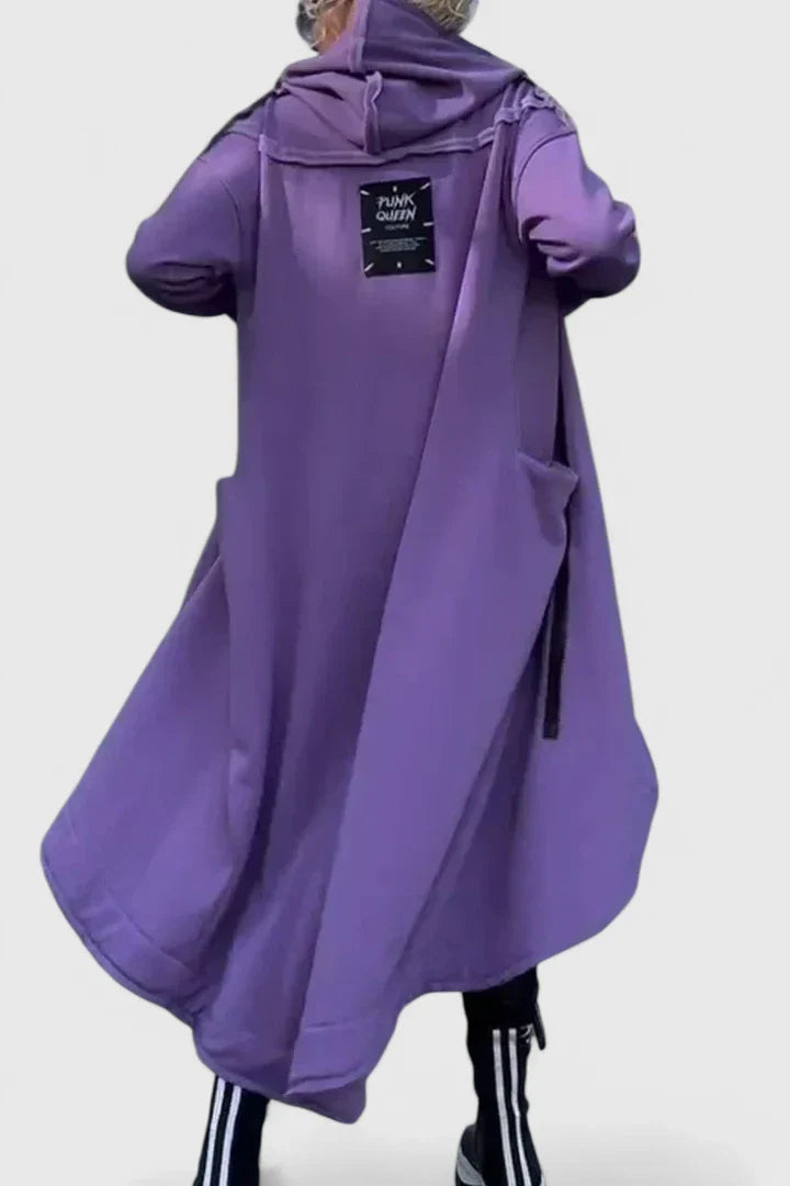 Barbara | Lässiges Langärmeliges Hoodie-Kleid mit Reißverschluss