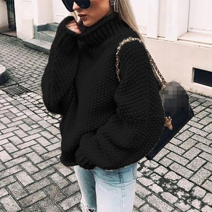 Natascha | Damen Übergroßer Rollkragenpullover