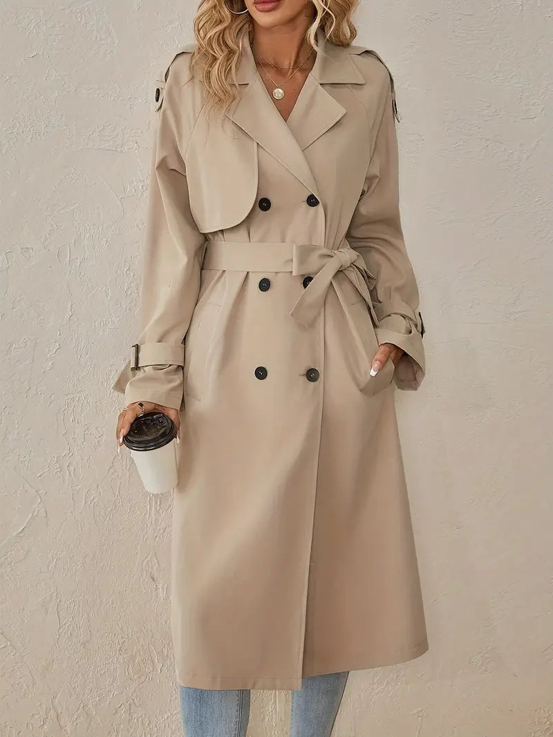 Claudia | Damen Eleganter Winter Trenchcoat