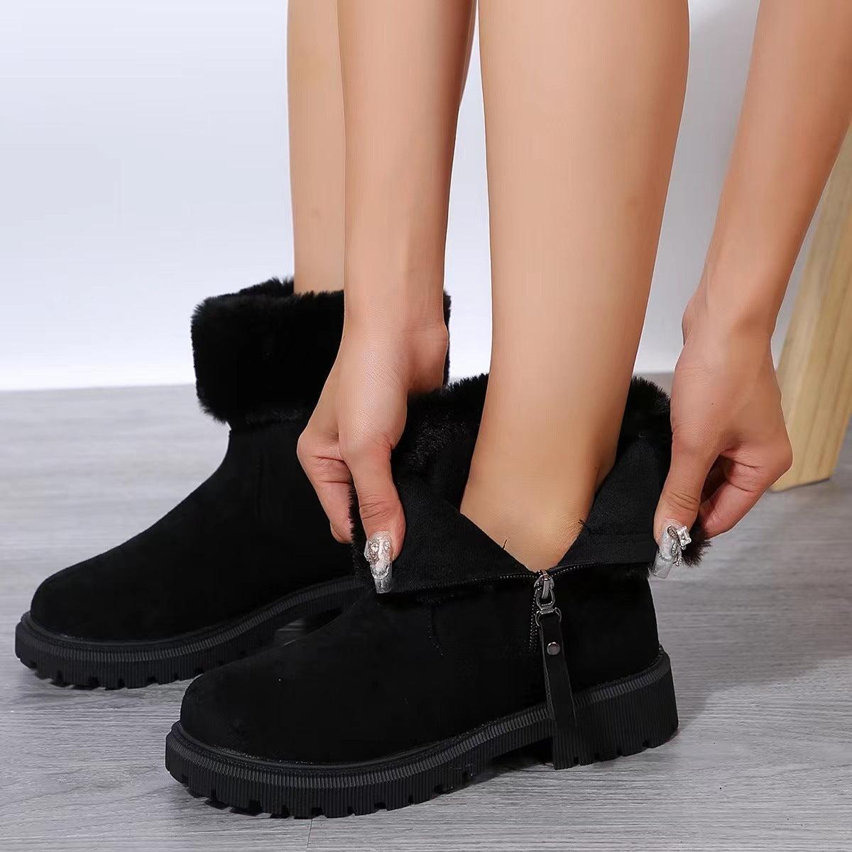 Lilian | Damen Winter Stiefeletten mit Fellfutter