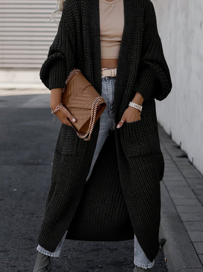 Theresa | Damen Langer Strickcardigan