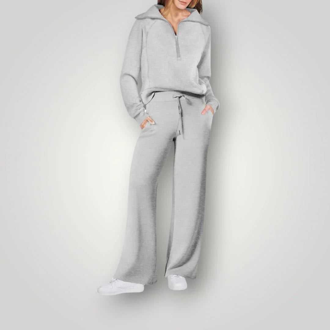 Leonie | Damen Lässiges Winter-Trainingsanzug Set