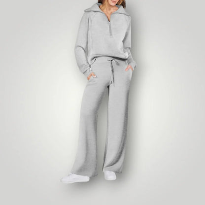 Leonie | Damen Lässiges Winter-Trainingsanzug Set