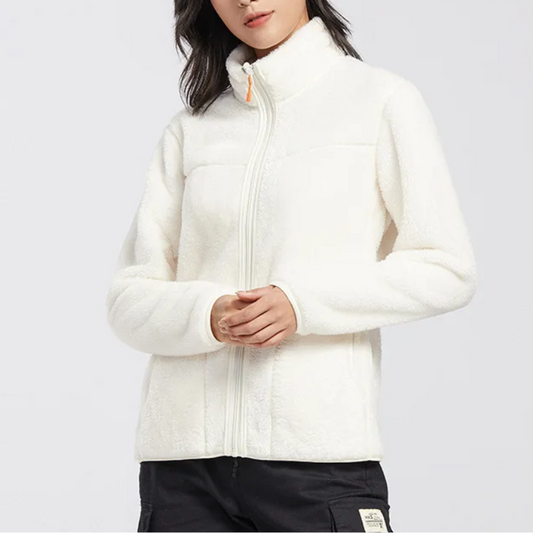 Angela | Damen Warme Fleece-Reißverschlussjacke