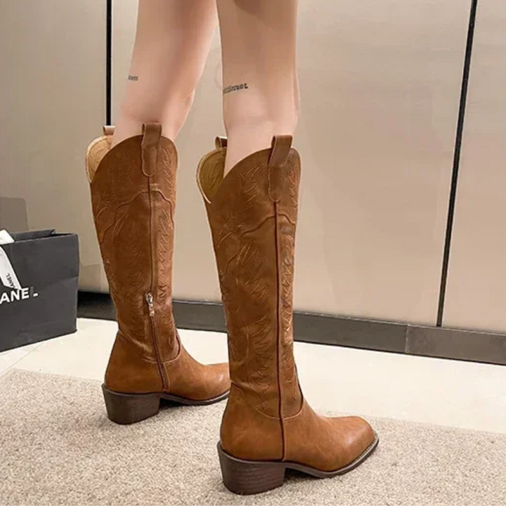 Viola | Damen Winter Knielange Stiefel