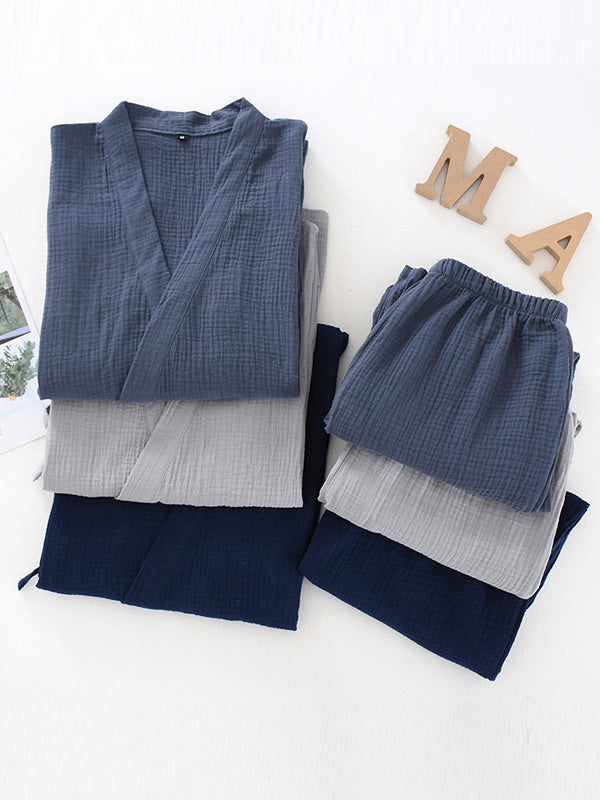 Anna | Damen Kimono-Pyjama-Set mit lockerem Schnitt