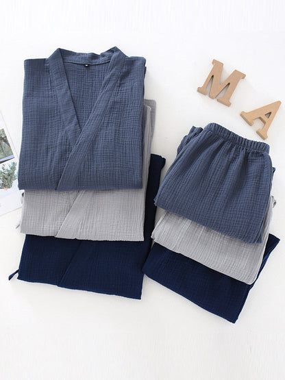 Anna | Damen Kimono-Pyjama-Set mit lockerem Schnitt