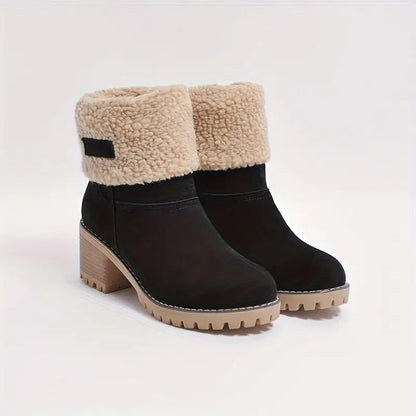 Anke | Damen Winterstiefel mit Kunstfellmanschette