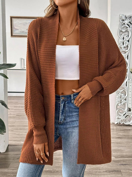 Lara | Damen Winter Strickcardigan mit Offener Front