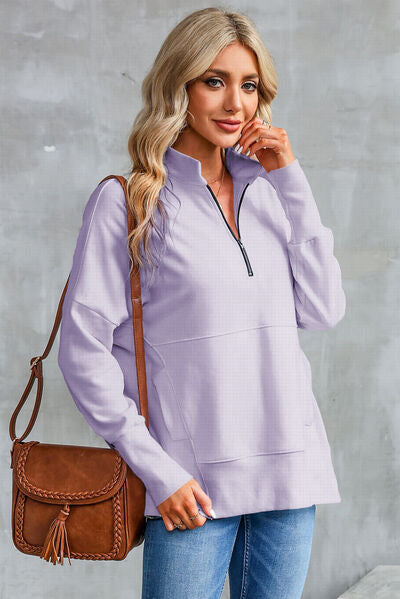 Klara | Damen Winter Zip-Up Pullover