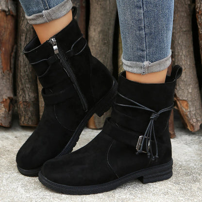 Helga | Damen Winter Stiefelette mit Reißverschluss
