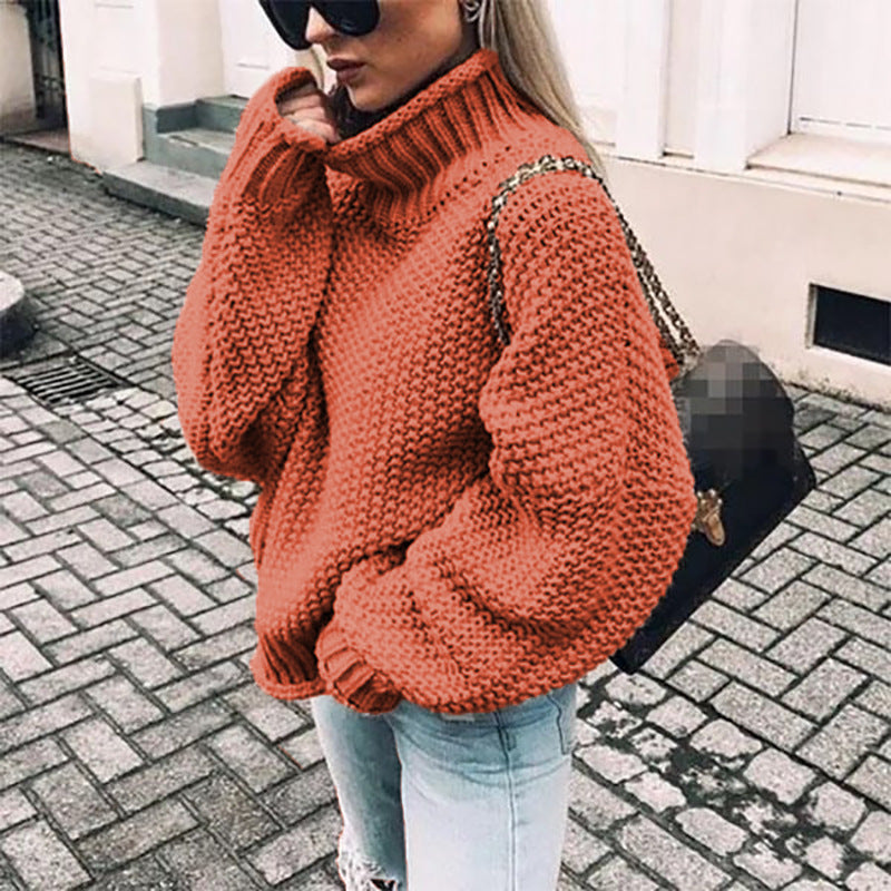 Natascha | Damen Übergroßer Rollkragenpullover