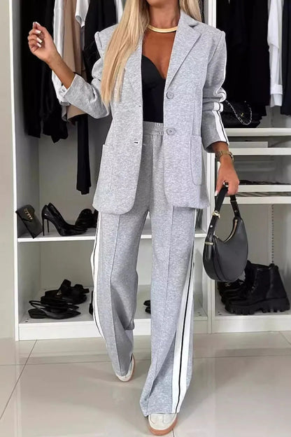 Lara | Damen Winter Sportliches Blazer-Hosen-Set