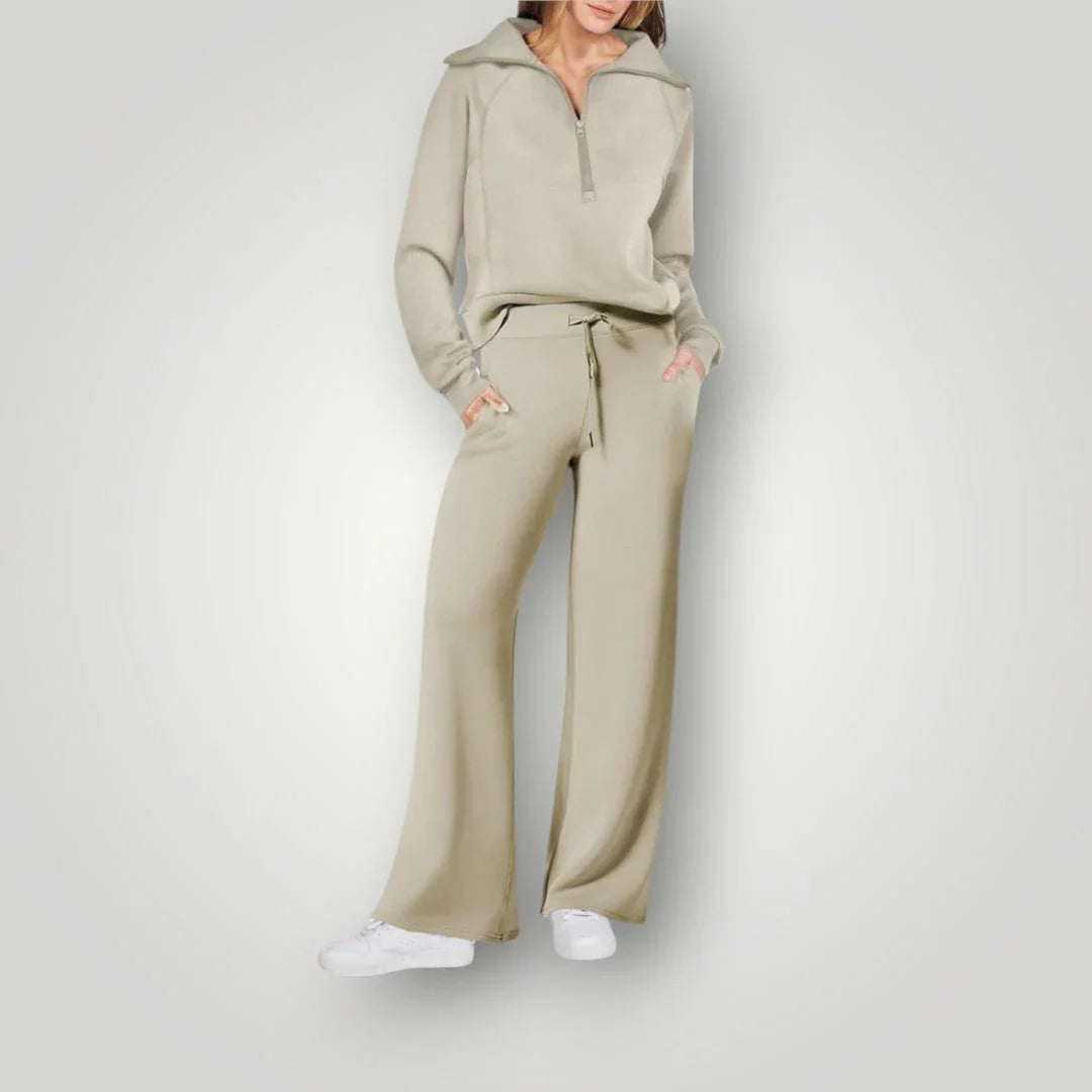 Leonie | Damen Lässiges Winter-Trainingsanzug Set