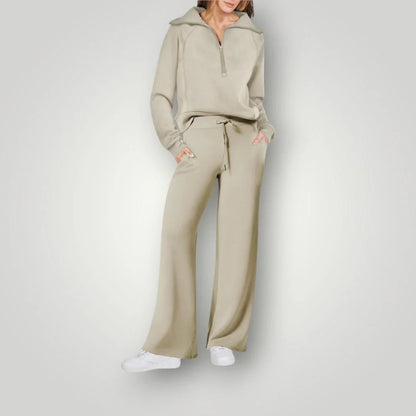 Leonie | Damen Lässiges Winter-Trainingsanzug Set