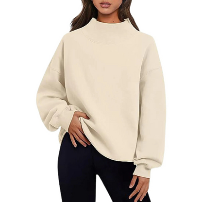 Annika | Damen Lässiges Oversize-Pullover-Sweatshirt