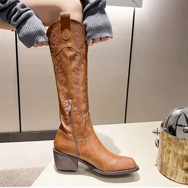 Viola | Damen Winter Knielange Stiefel