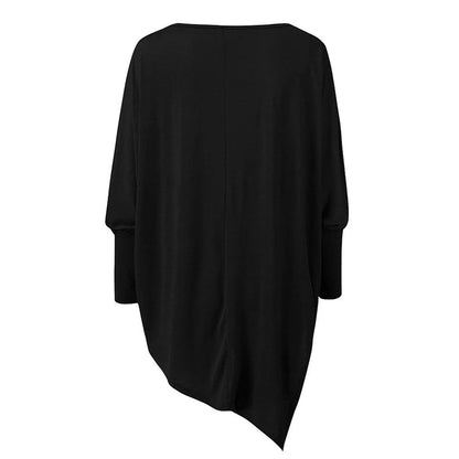 Viviane | Damen Winter Asymmetrisches Loose-Fit Top