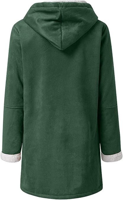 Doris | Damen Kapuzen-Dufflecoat aus Wolle