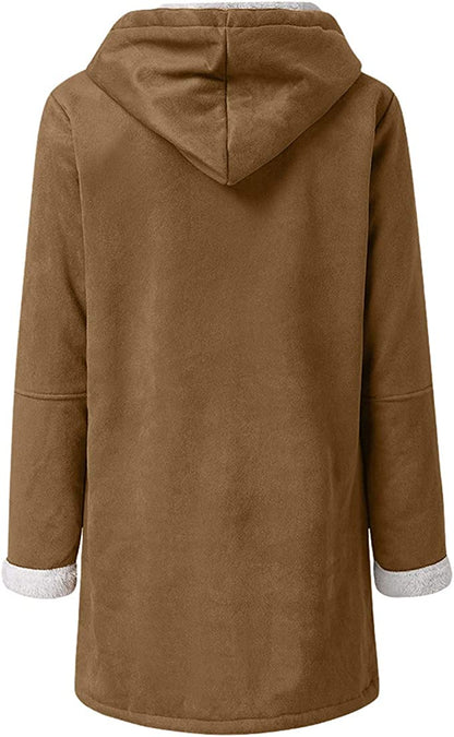Doris | Damen Kapuzen-Dufflecoat aus Wolle