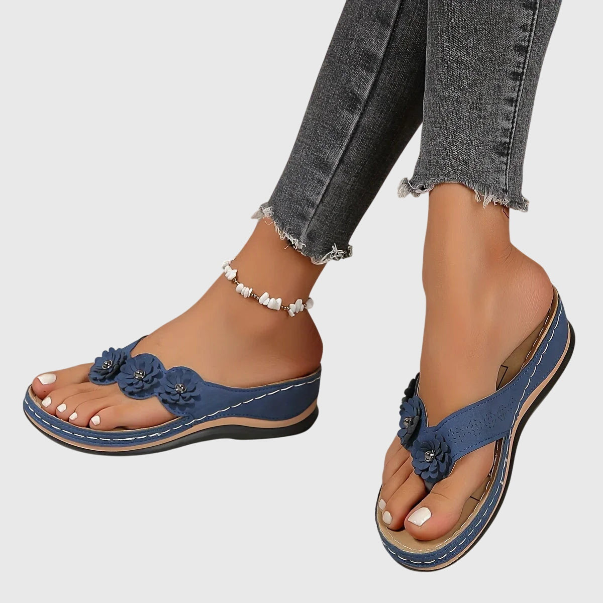 Lara | Damen Trendige Lässige Slip-On Sandalen