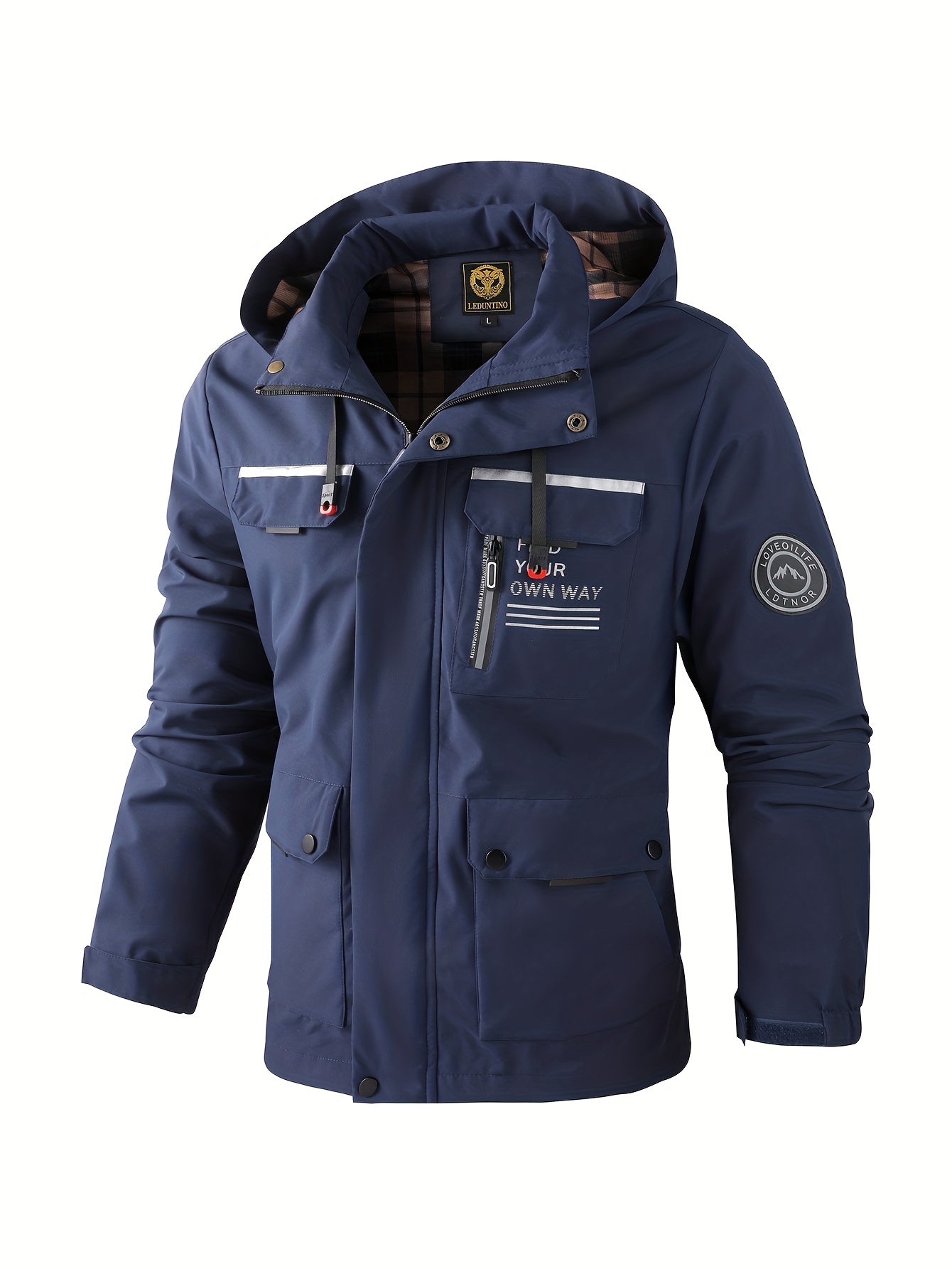 Klaus | Herren Wasserdichte Winterjacke mit Kapuze