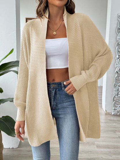 Lara | Damen Winter Strickcardigan mit Offener Front
