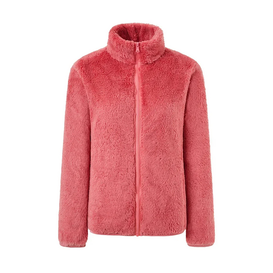 Beatrice | Damen Kuschelige Sherpa-Fleece-Reißverschlussjacke