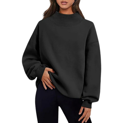 Annika | Damen Lässiges Oversize-Pullover-Sweatshirt